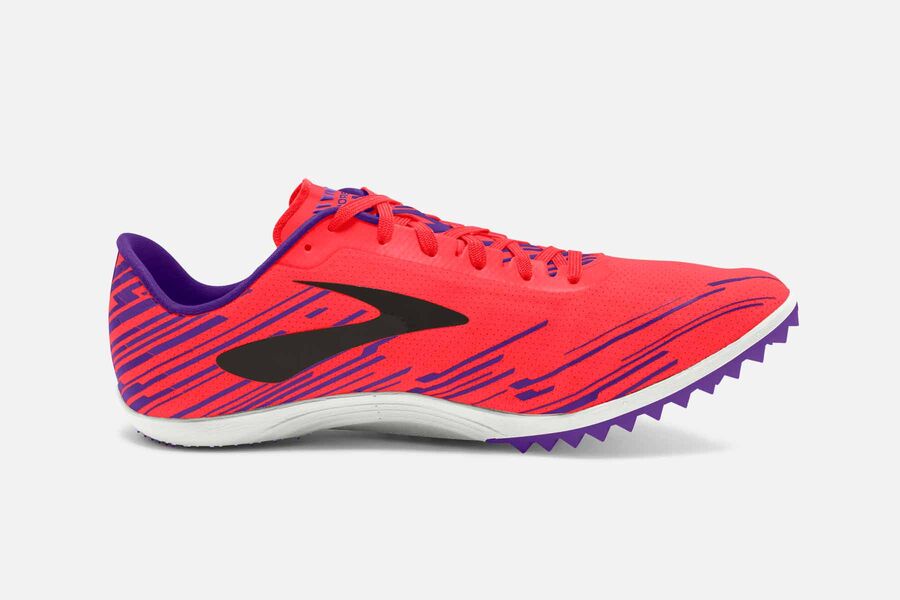 Spikes Atletismo Brooks Mach 18 Spikeless Feminino Brasil - Rosa/Roxo 0852794-VG